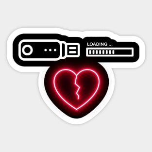 Heartbroken Sticker